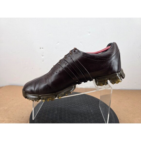 Adidas Tour 360 LTD Golf Shoes Mens  10.5  Brown Leather Spiked Retro Sport main image 13